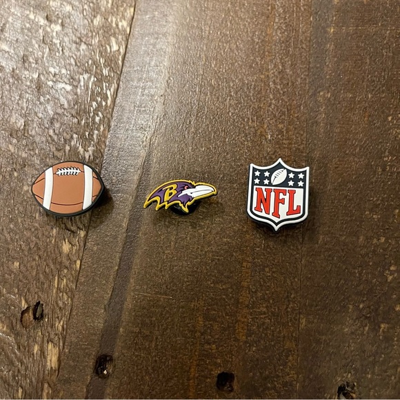 3 Piece Baltimore Ravens‎ Crocs Charms Set - Picture 1 of 3